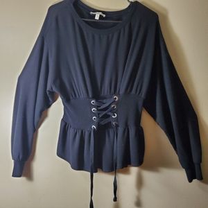 Final sale Express OneEleven womens cinched waist top